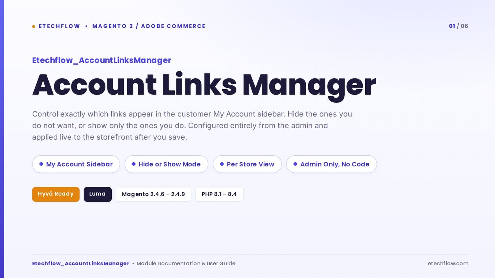 Account Links Manager preview