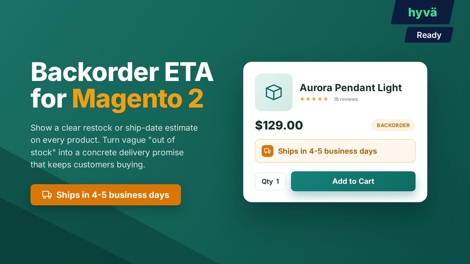 Backorder ETA Display preview