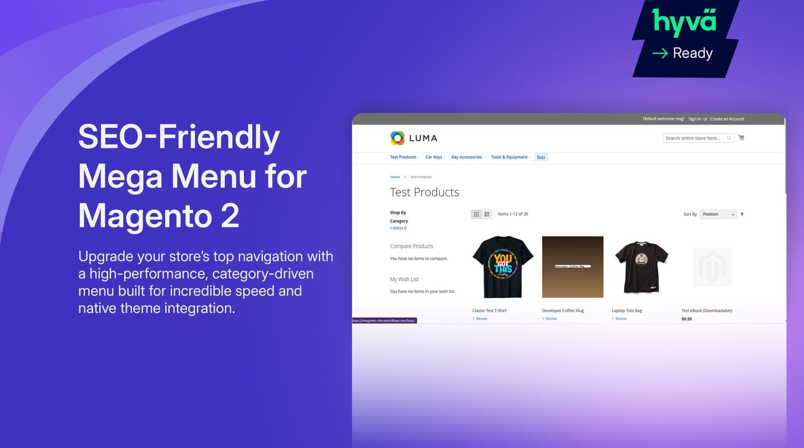 Mega Menu preview