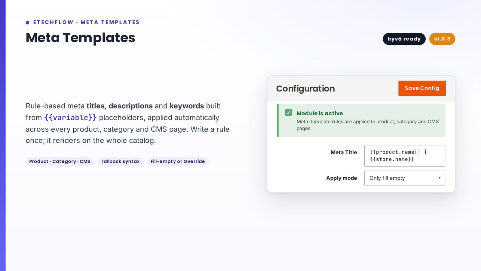 Meta Templates preview
