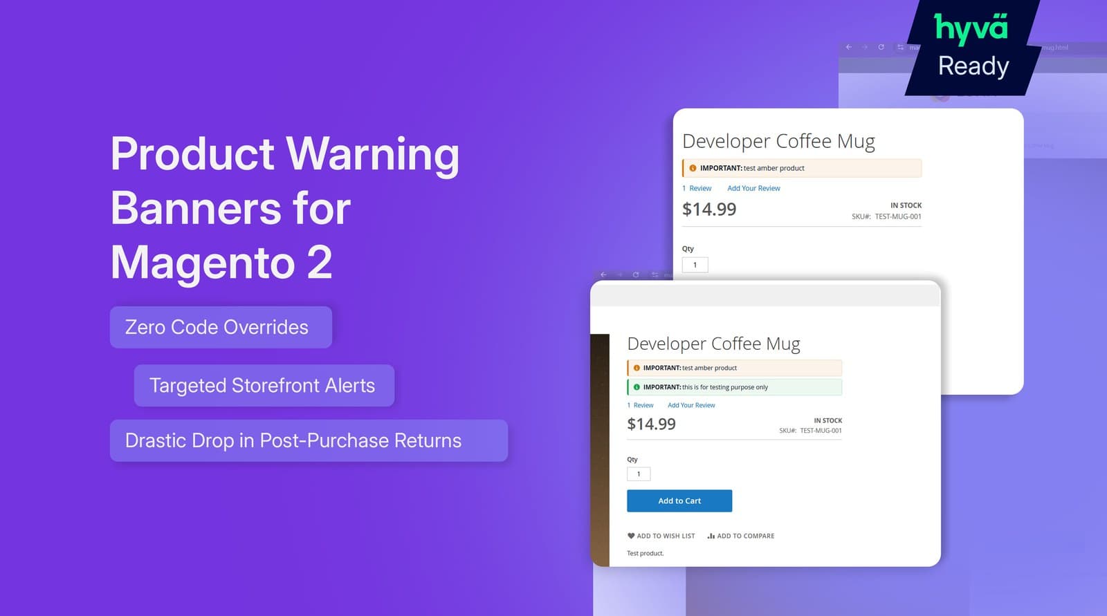 Product Warning preview