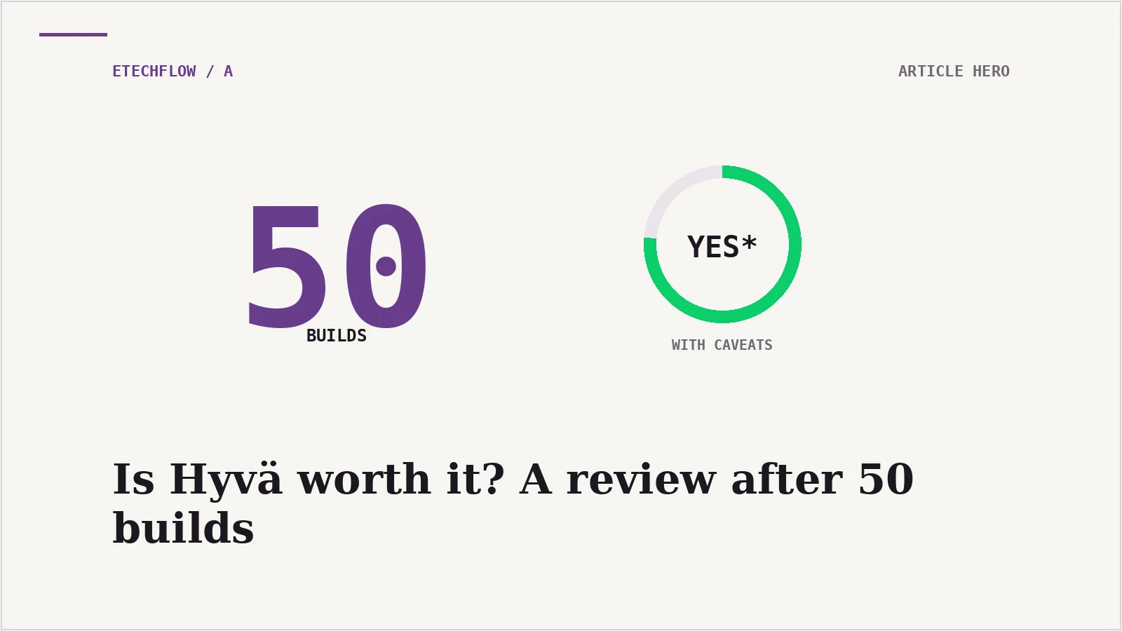 Is Hyvä worth it? An honest review after 50+ builds